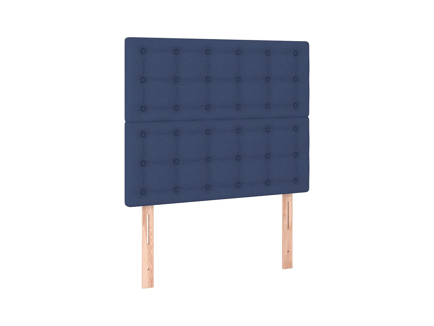 Cadre de lit sans matelas bleu 100x200 cm tissu