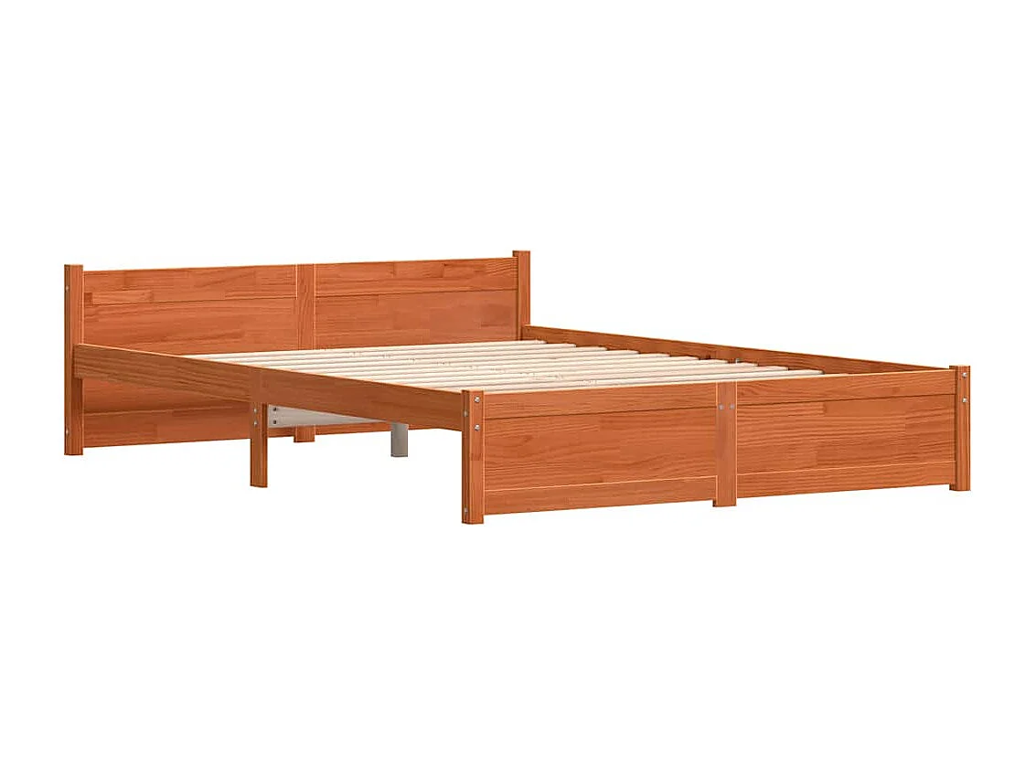 Bedframe Bruine was 140 x 200 cm Massief grenenhout