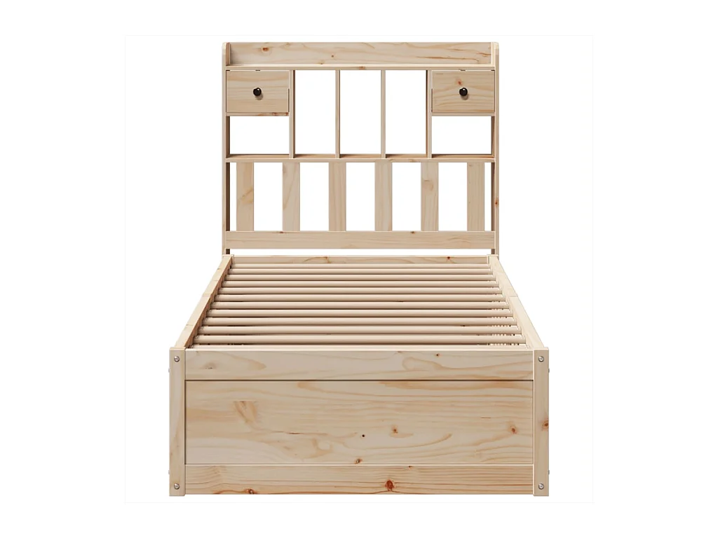 Estructura de cama sin colchón 90x200 cm madera maciza de pino