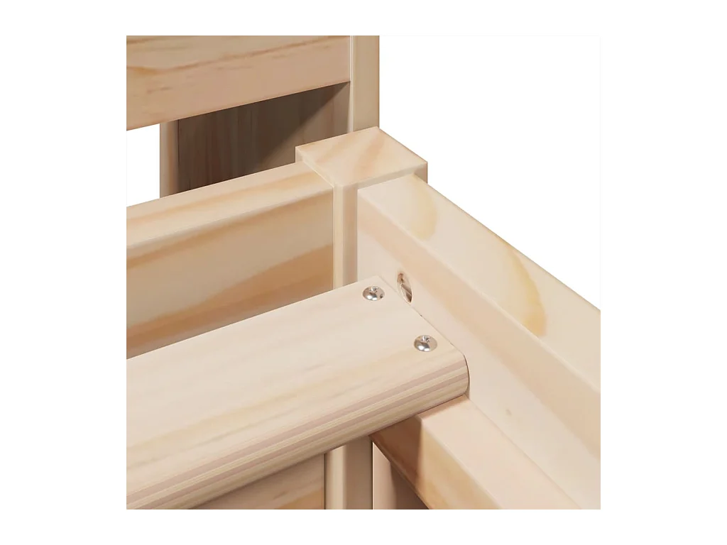 Estructura de cama sin colchón 90x200 cm madera maciza de pino