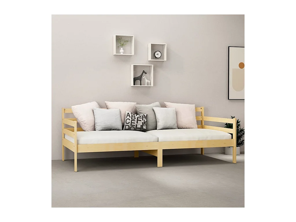 Dagbed met matras 90x200 cm Massief grenenhout