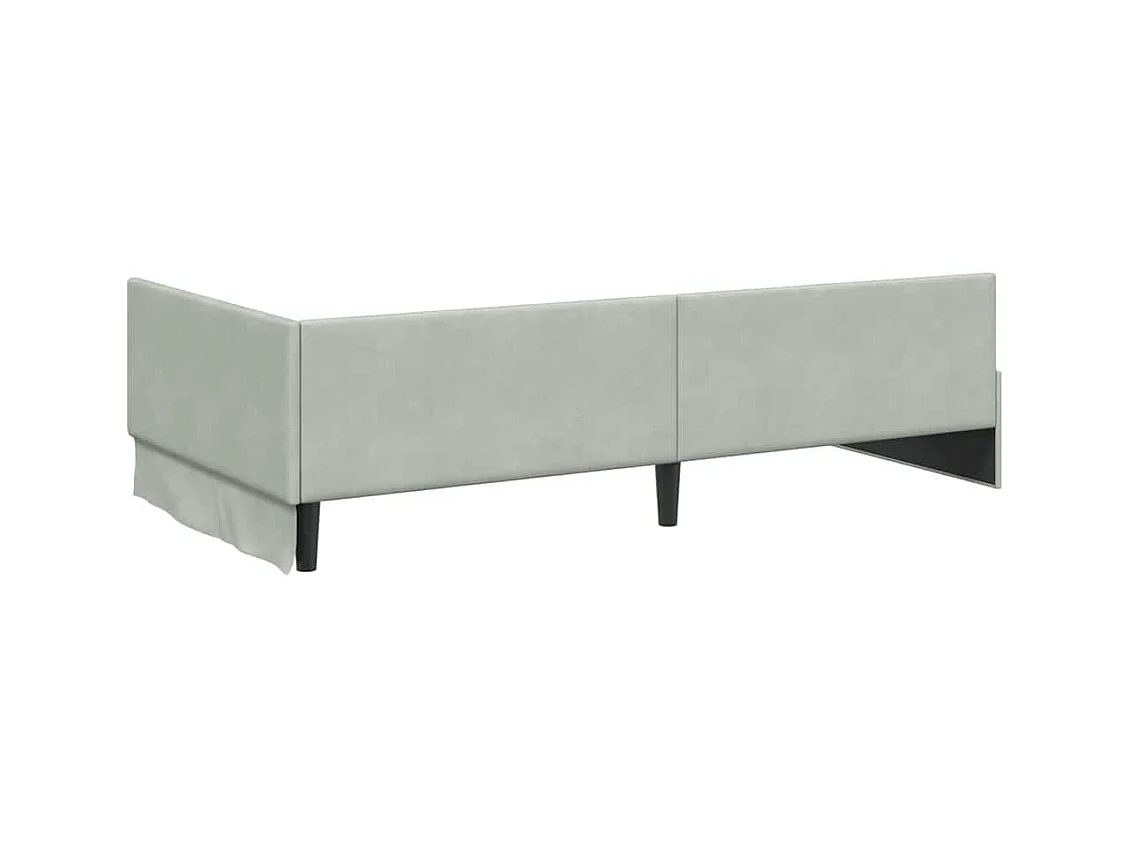 Estructura de cama de esquina Other Gris claro 90 x 200 cm