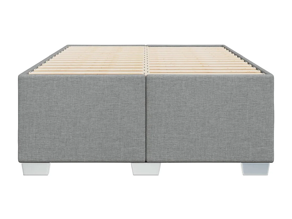 Struttura letto senza materasso tessuto grigio chiaro 120x190 cm