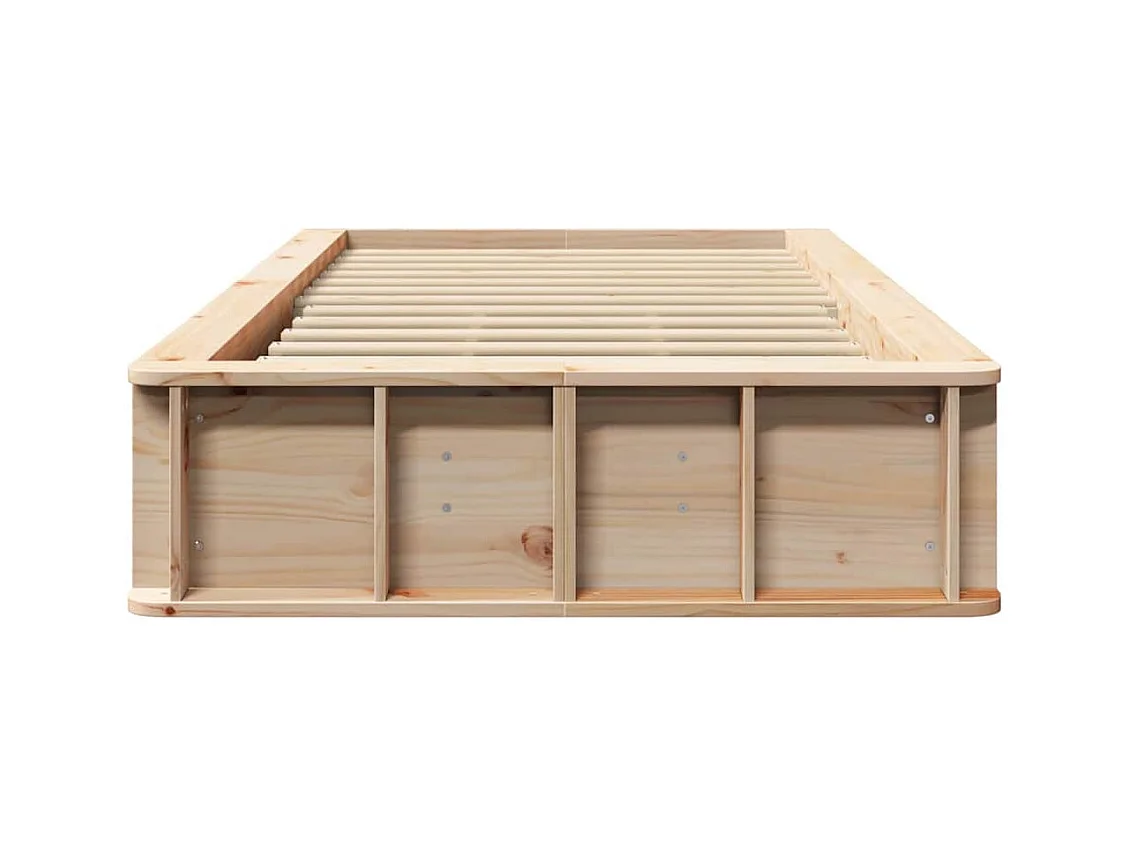 Estructura de cama de pino macizo 210 x 118 x 30 cm Pino macizo