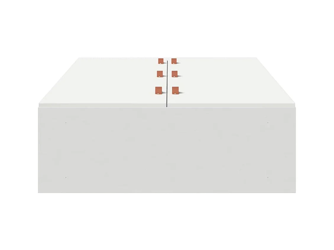 Bedframe met opbergruimte Wit 80 x 200 cm Bewerkt hout