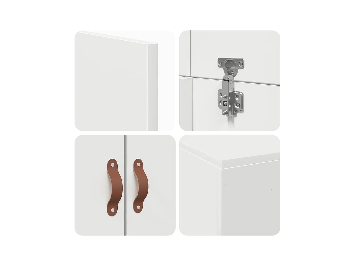 Bedframe met opbergruimte Wit 80 x 200 cm Bewerkt hout