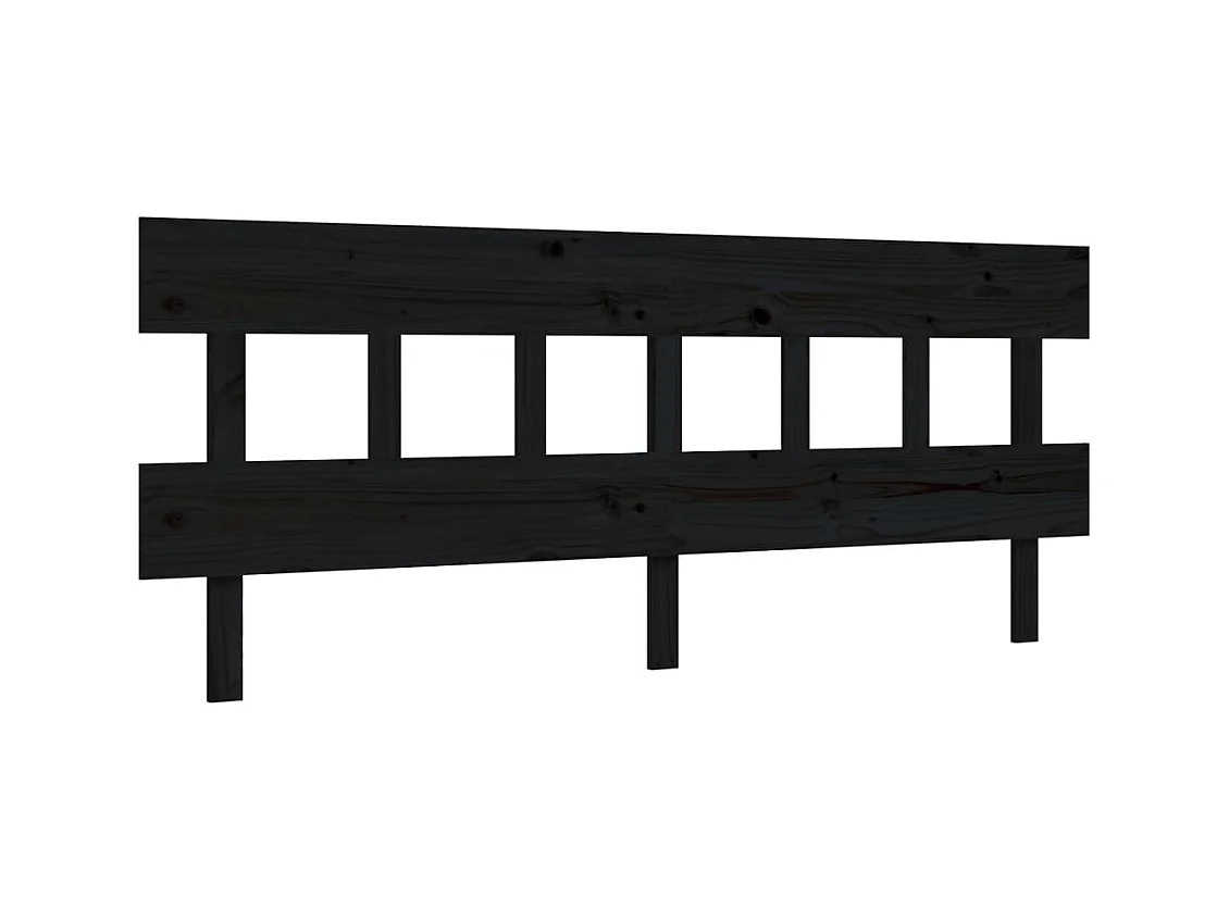 Bettgestell ohne Matratze schwarz 200x200 cm Kiefer Massivholz