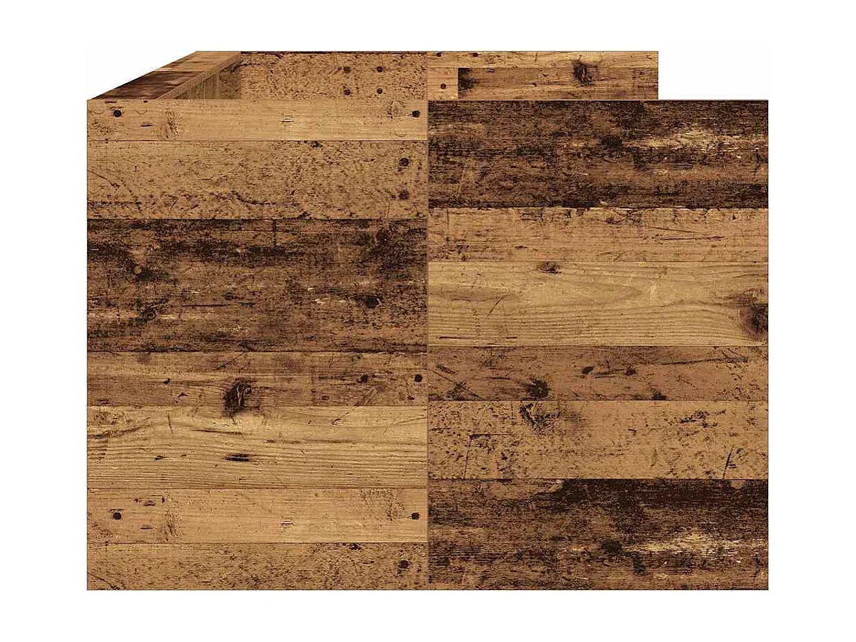 Estructura de diván con cajones Madera antigua 100 x 200 cm