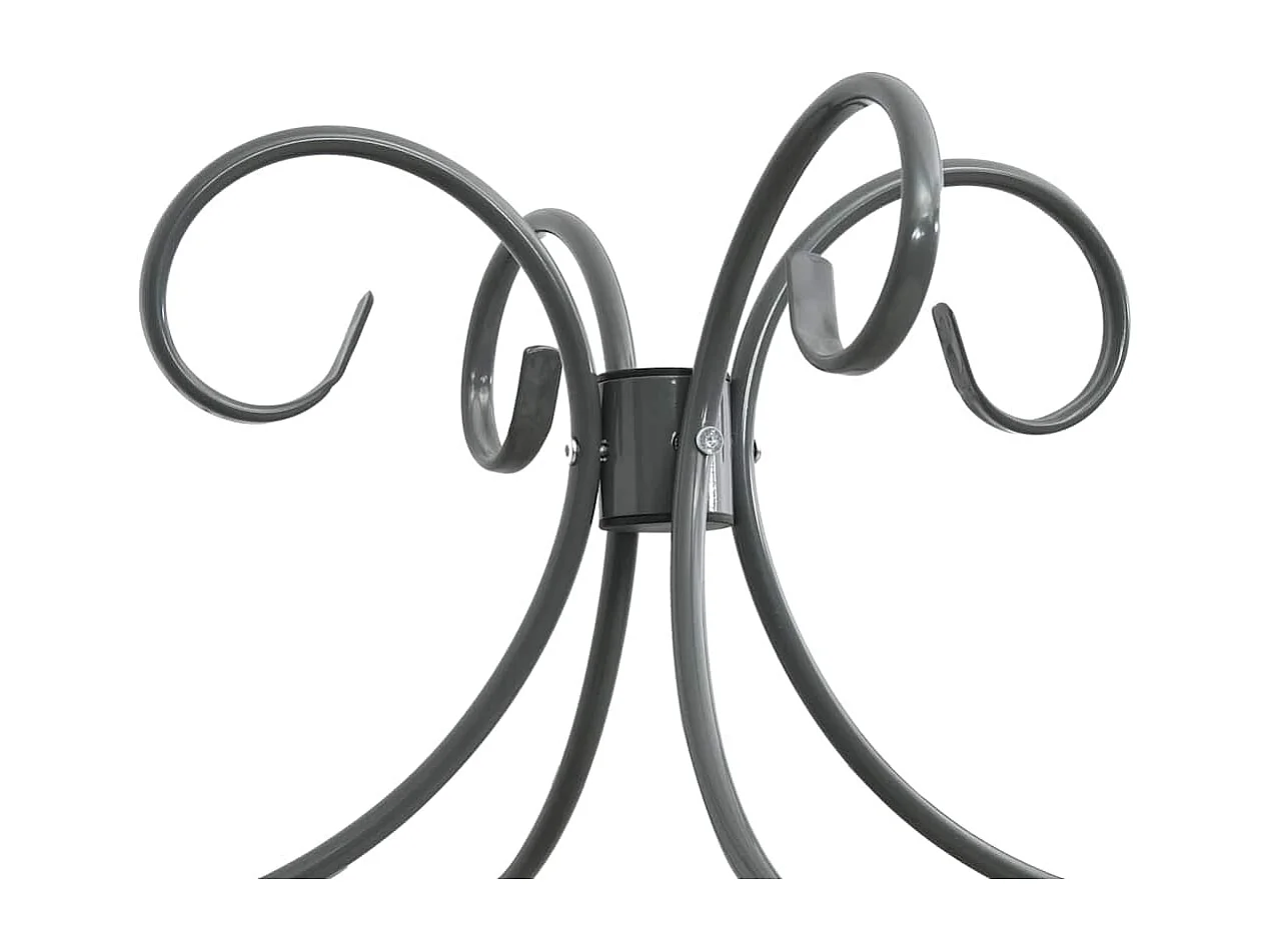 Hemelbedframe zonder matras grijs metaal 180x200 cm