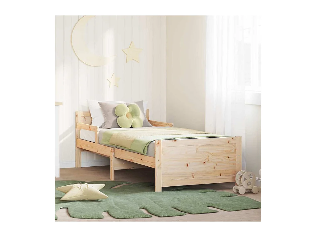 Uitschuifbaar kinderbed Overig Bruin 80 x 130 / 165 / 200 cm