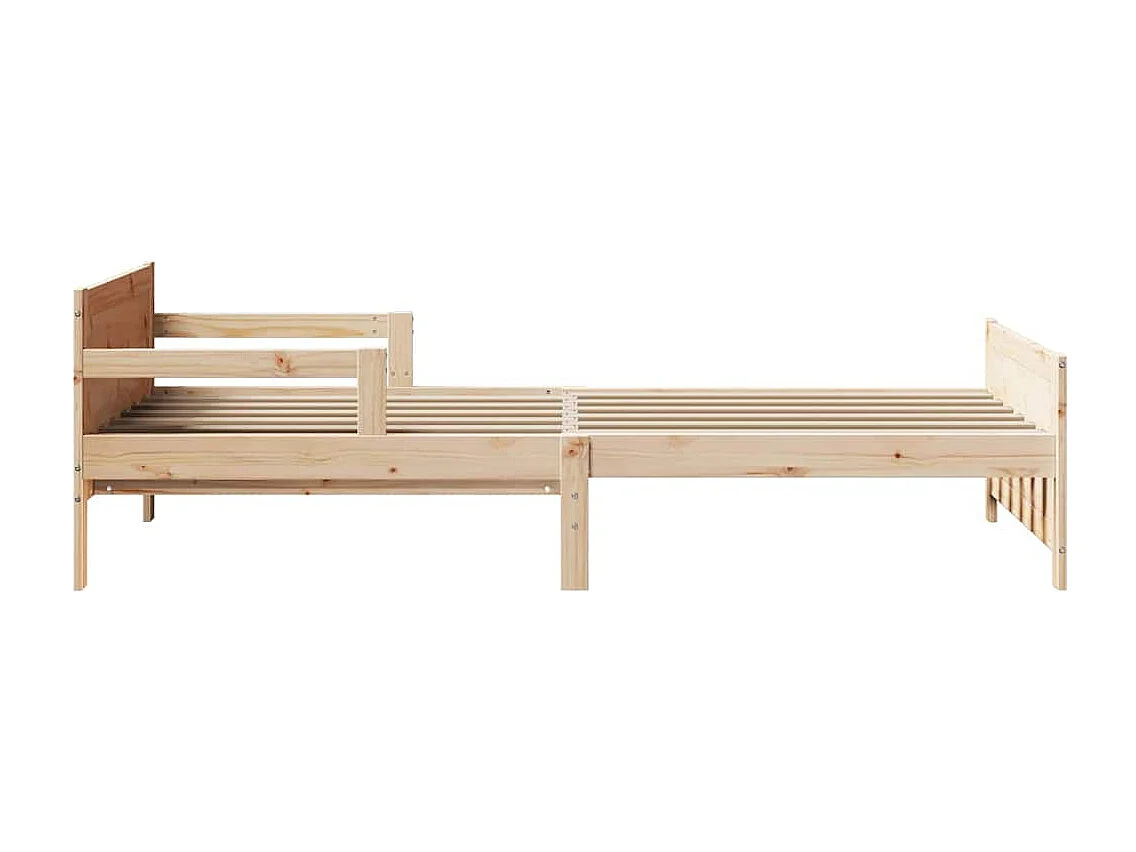 Uitschuifbaar kinderbed Overig Bruin 80 x 130 / 165 / 200 cm