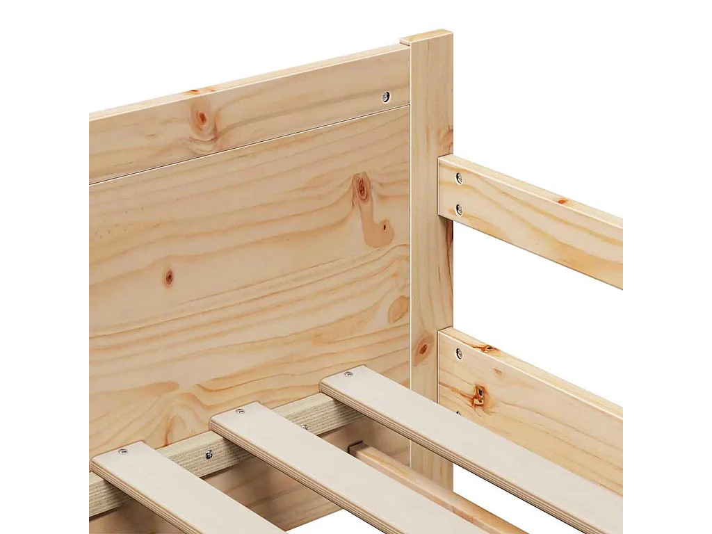 Uitschuifbaar kinderbed Overig Bruin 80 x 130 / 165 / 200 cm