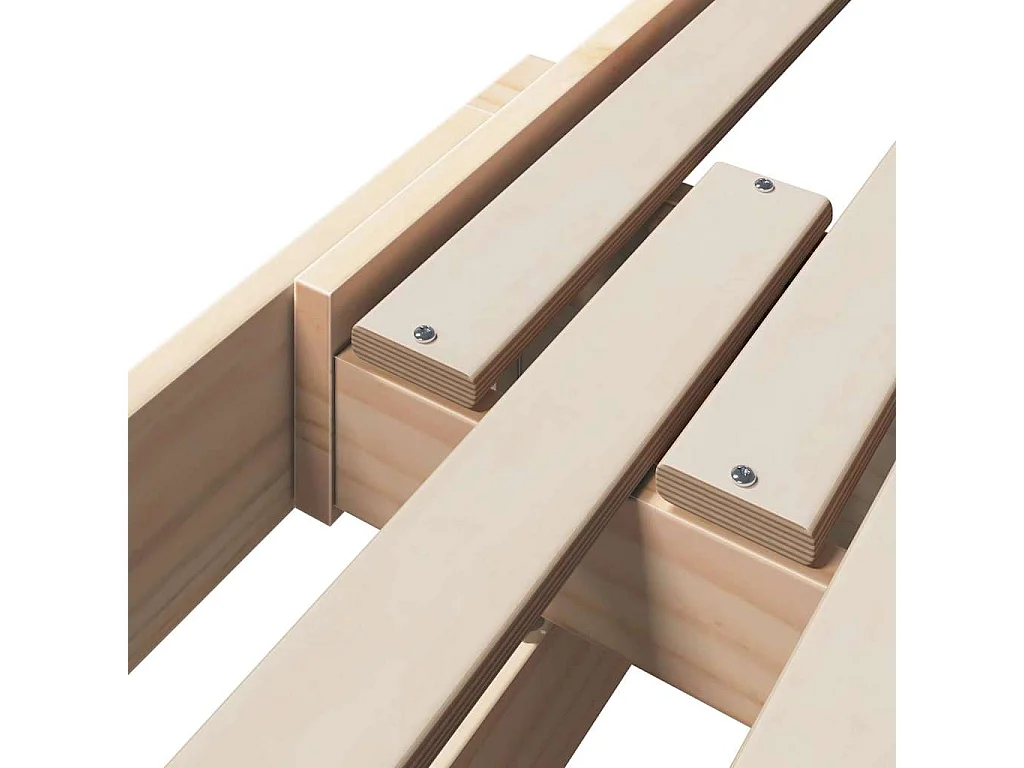 Uitschuifbaar kinderbed Overig Bruin 80 x 130 / 165 / 200 cm