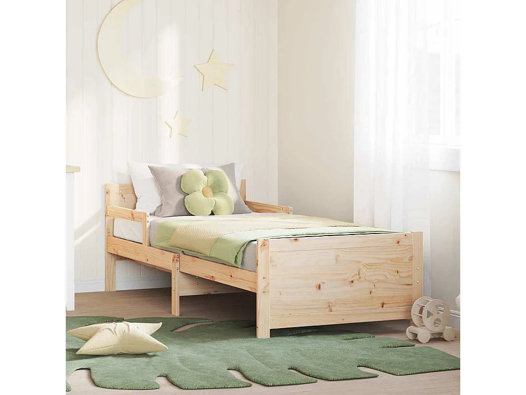 Lit extensible pour enfants Autre Marron 80 x 130 / 165 / 200 cm