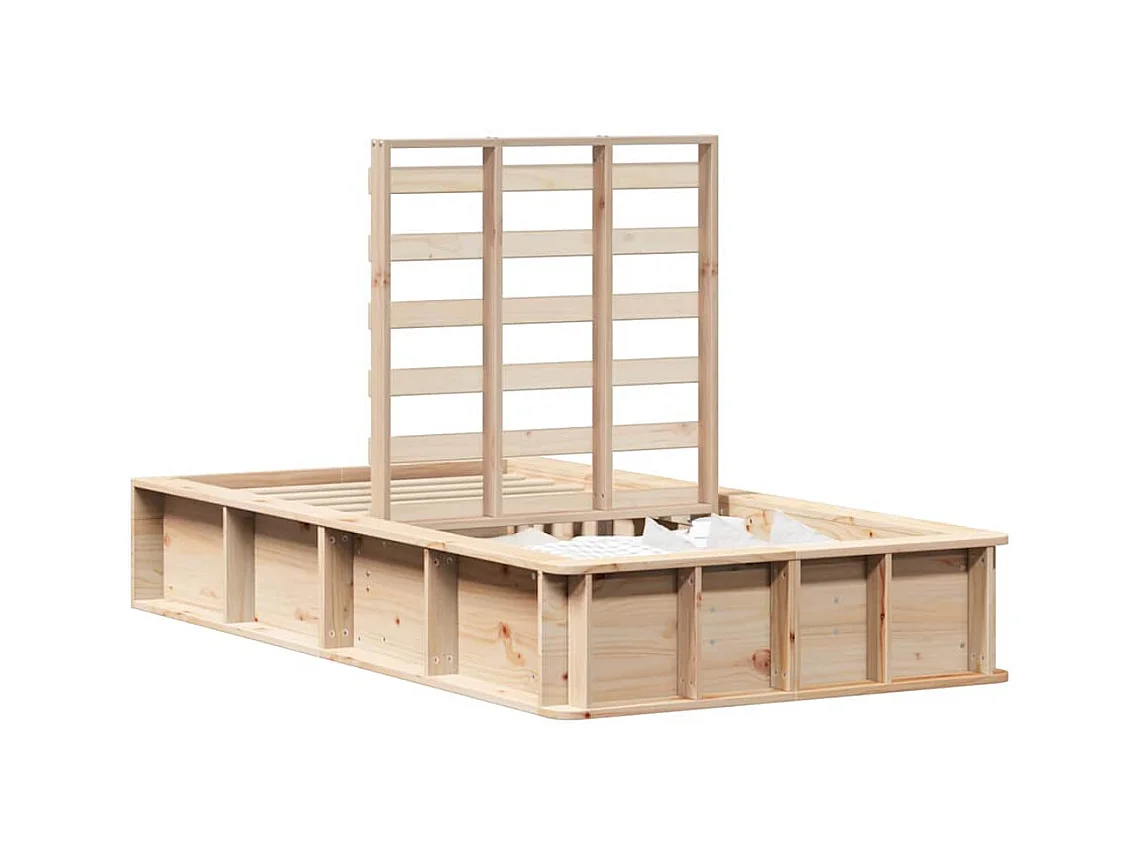 Cadre de lit Pin massif 210 x 118 x 30 cm Pin massif