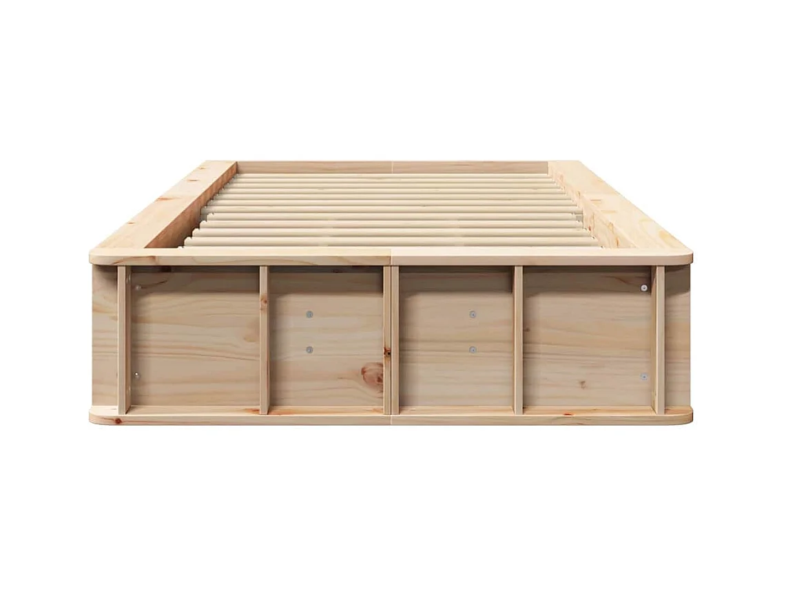 Cadre de lit Pin massif 210 x 118 x 30 cm Pin massif