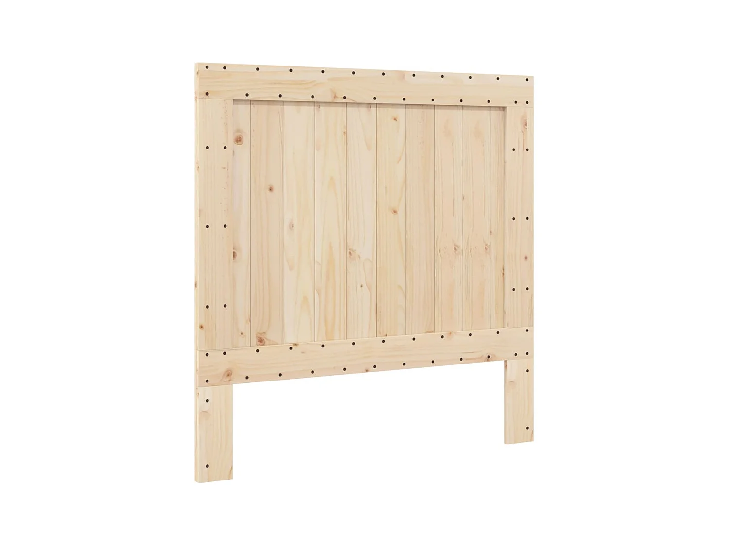 Cadre de lit sans matelas gris 100x200 cm bois massif de pin