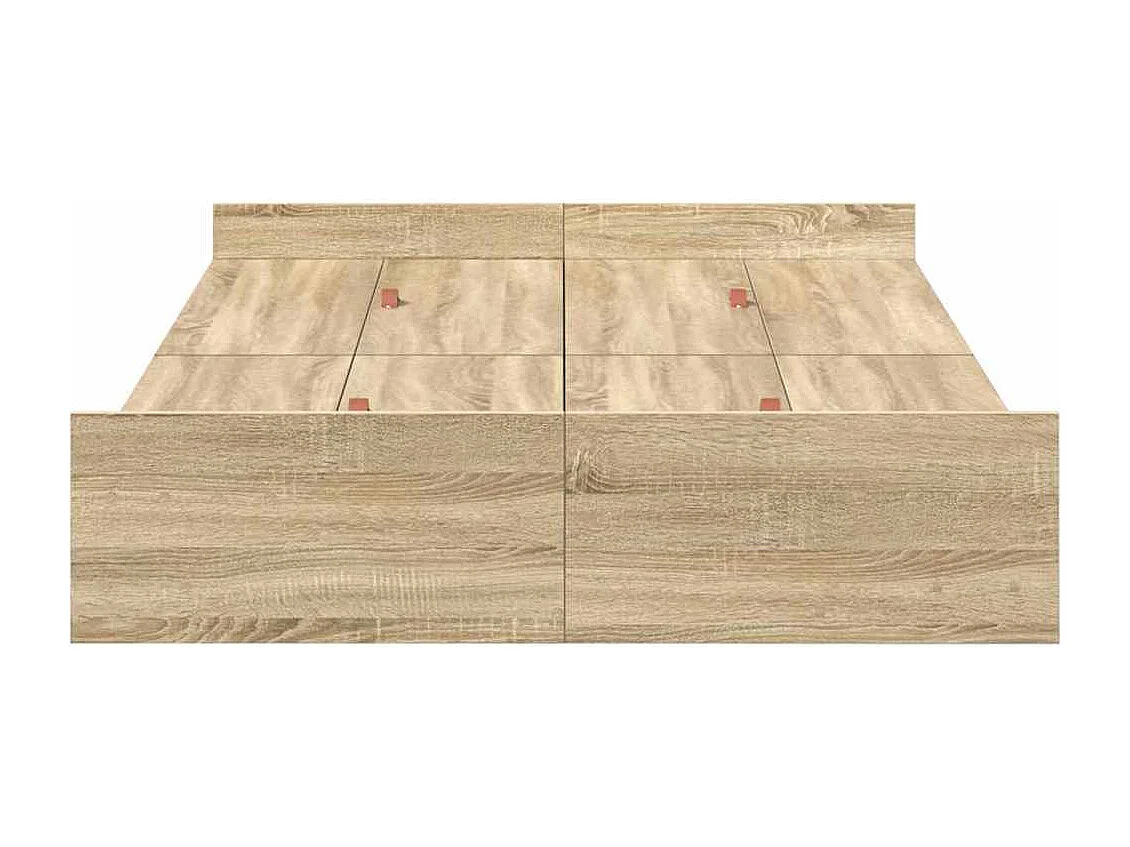 Bedframe met opbergruimte Sonoma eiken 120 x 190 cm