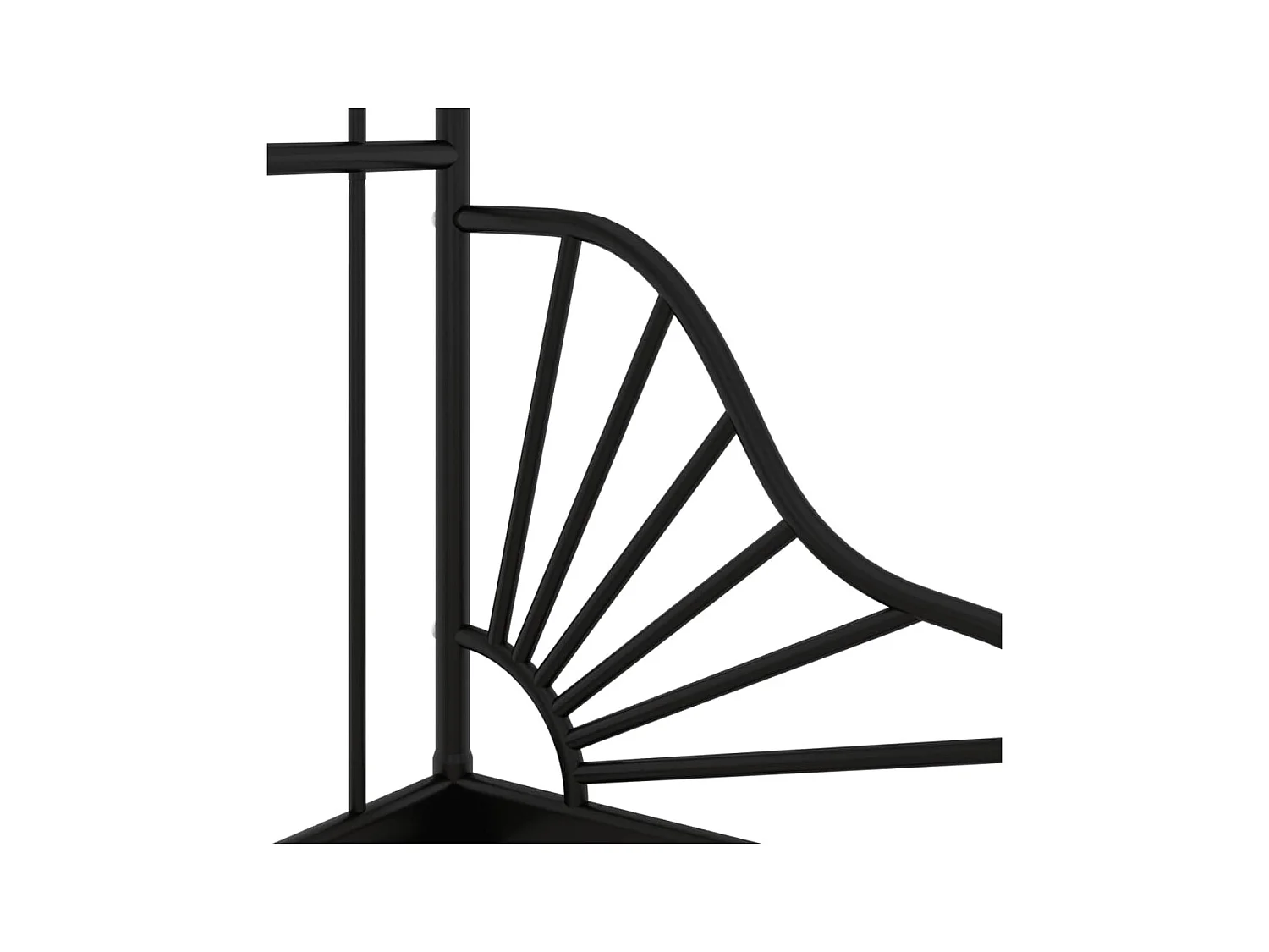 Uitschuifbaar bedframe zonder matras Zwart Metaal 80x130/200 cm