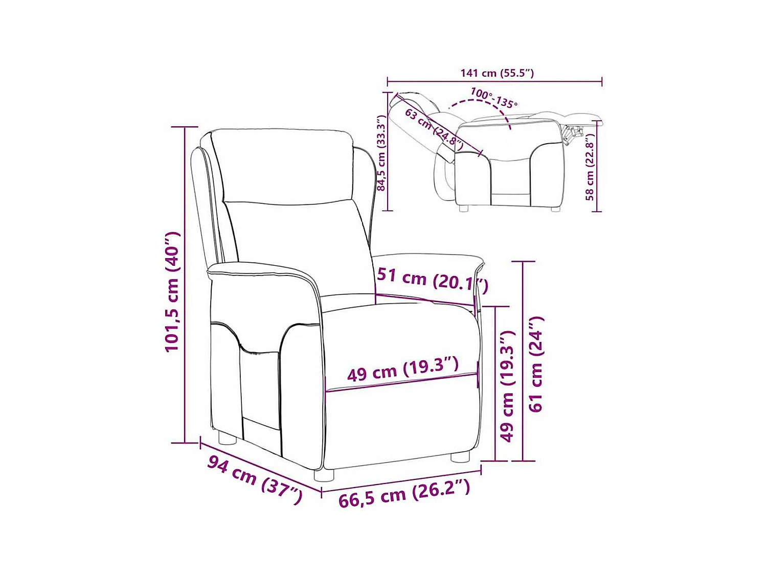 Uitschuifbaar bedframe zonder matras Zwart Metaal 80x130/200 cm