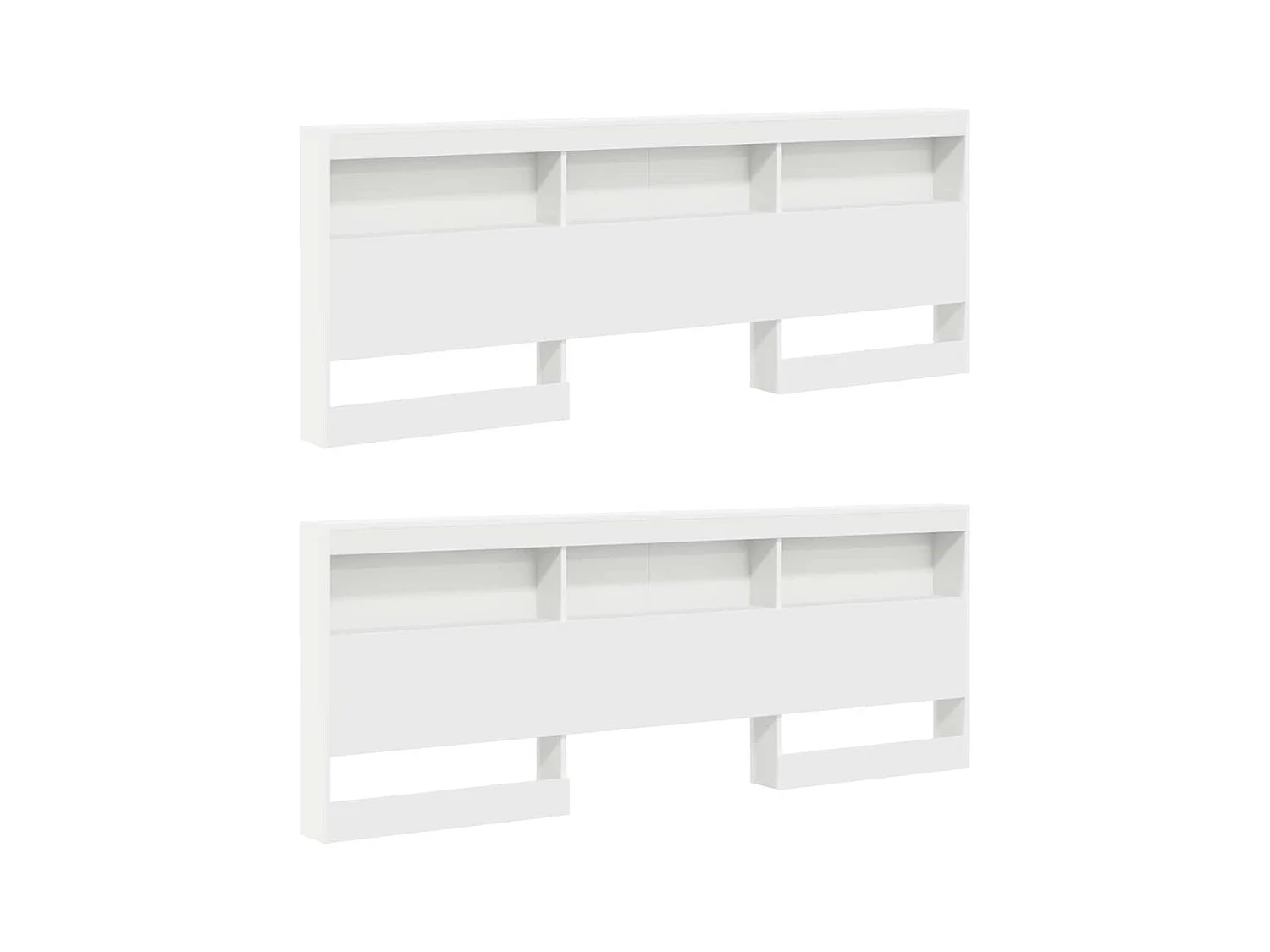 Lit Bibliothèque Blanc 180 x 200 cm Bois d'ingénierie