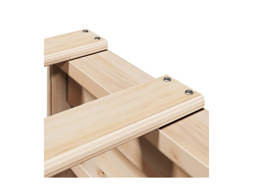 Estructura de cama sin colchón 180x200 cm madera maciza de pino