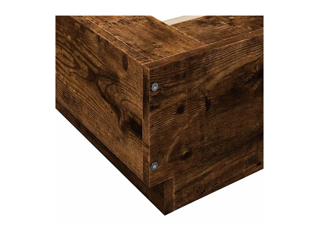 Bedframe zonder matras gerookt eiken 100x200 cm