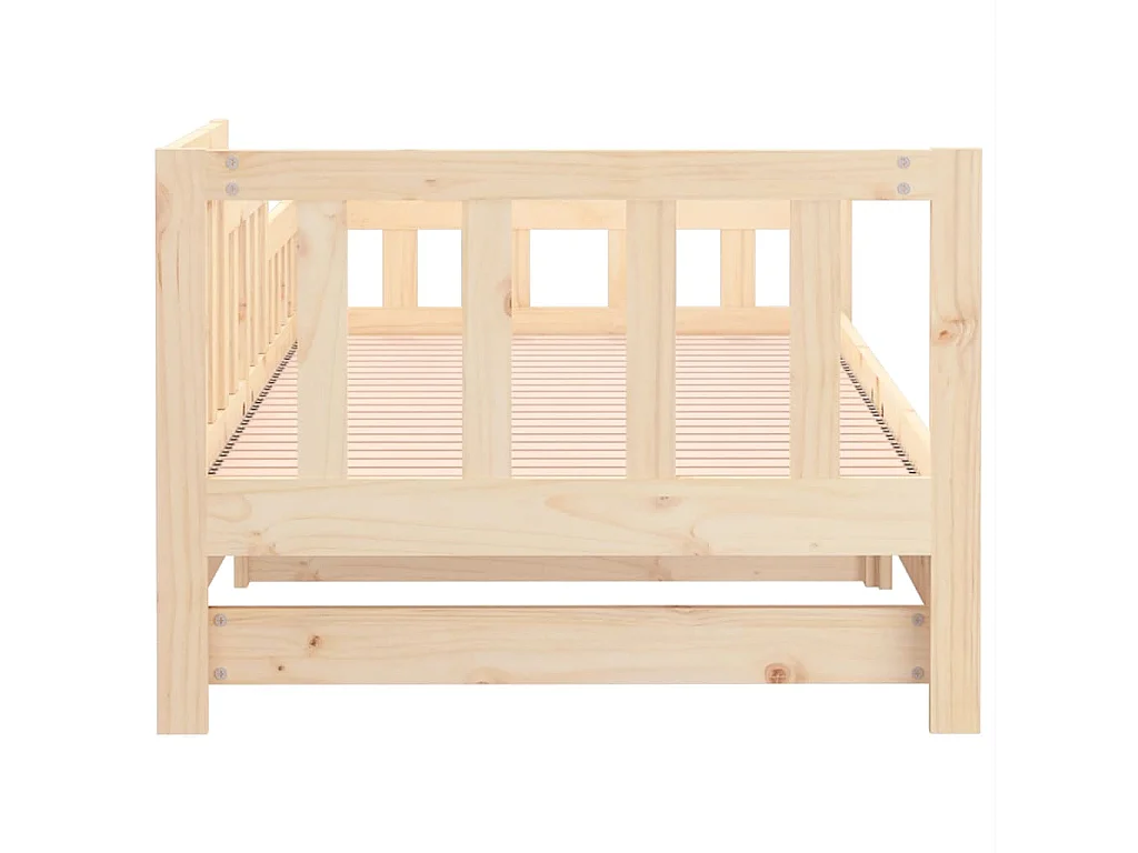 Schuifbed zonder matras 2x(90x200) cm Massief grenenhout