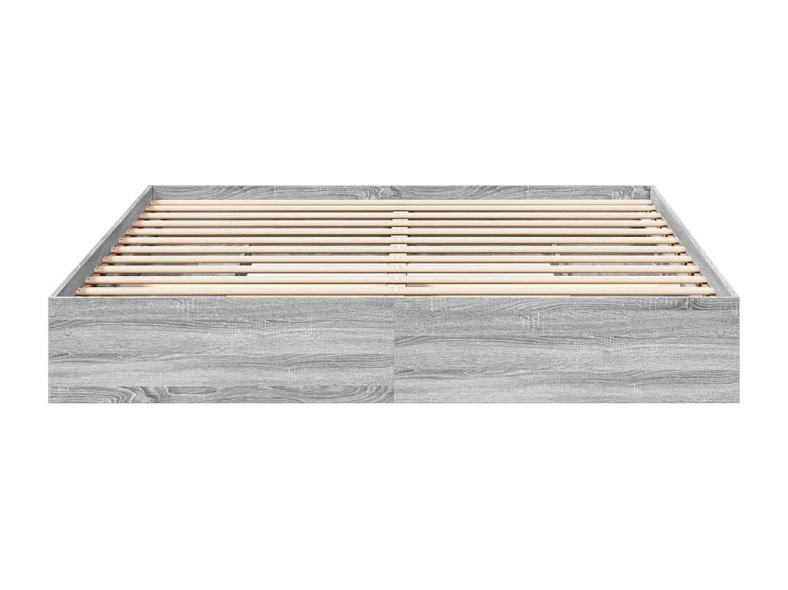 Estructura de cama con cajones sin colchón Sonoma gris 180x200 cm