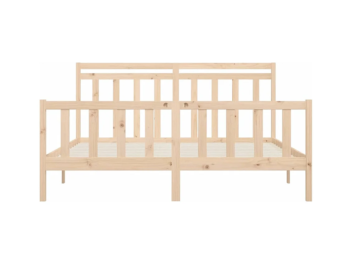 Bedframe zonder matras massief grenenhout 200x200 cm