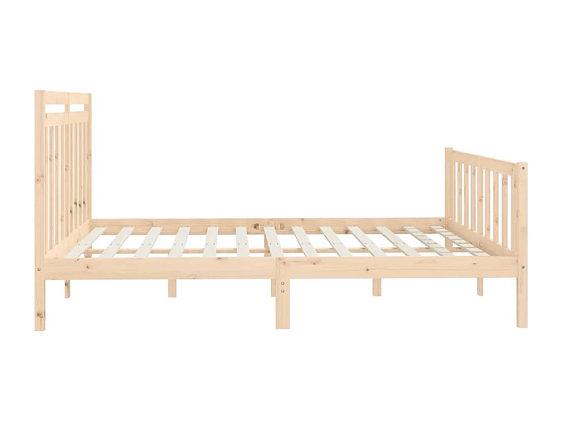 Bedframe zonder matras massief grenenhout 200x200 cm