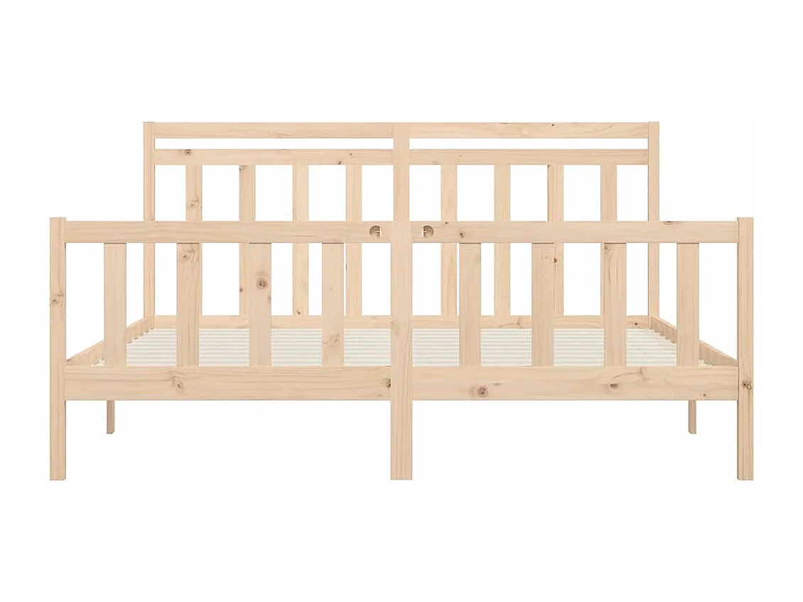 Bedframe zonder matras massief grenenhout 200x200 cm
