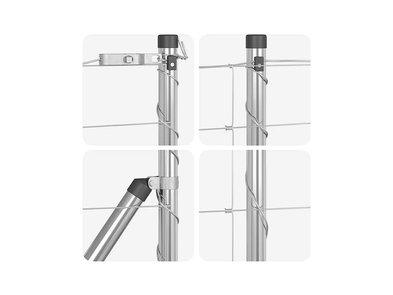 Struttura letto senza materasso in legno massello 200x200 cm