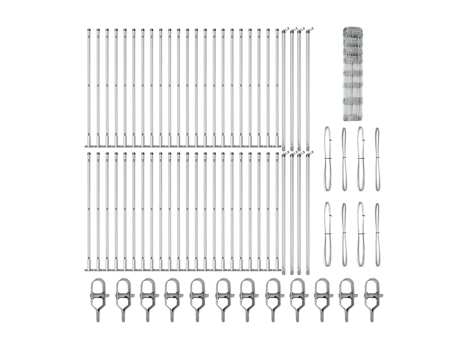 Struttura letto senza materasso in legno massello 200x200 cm