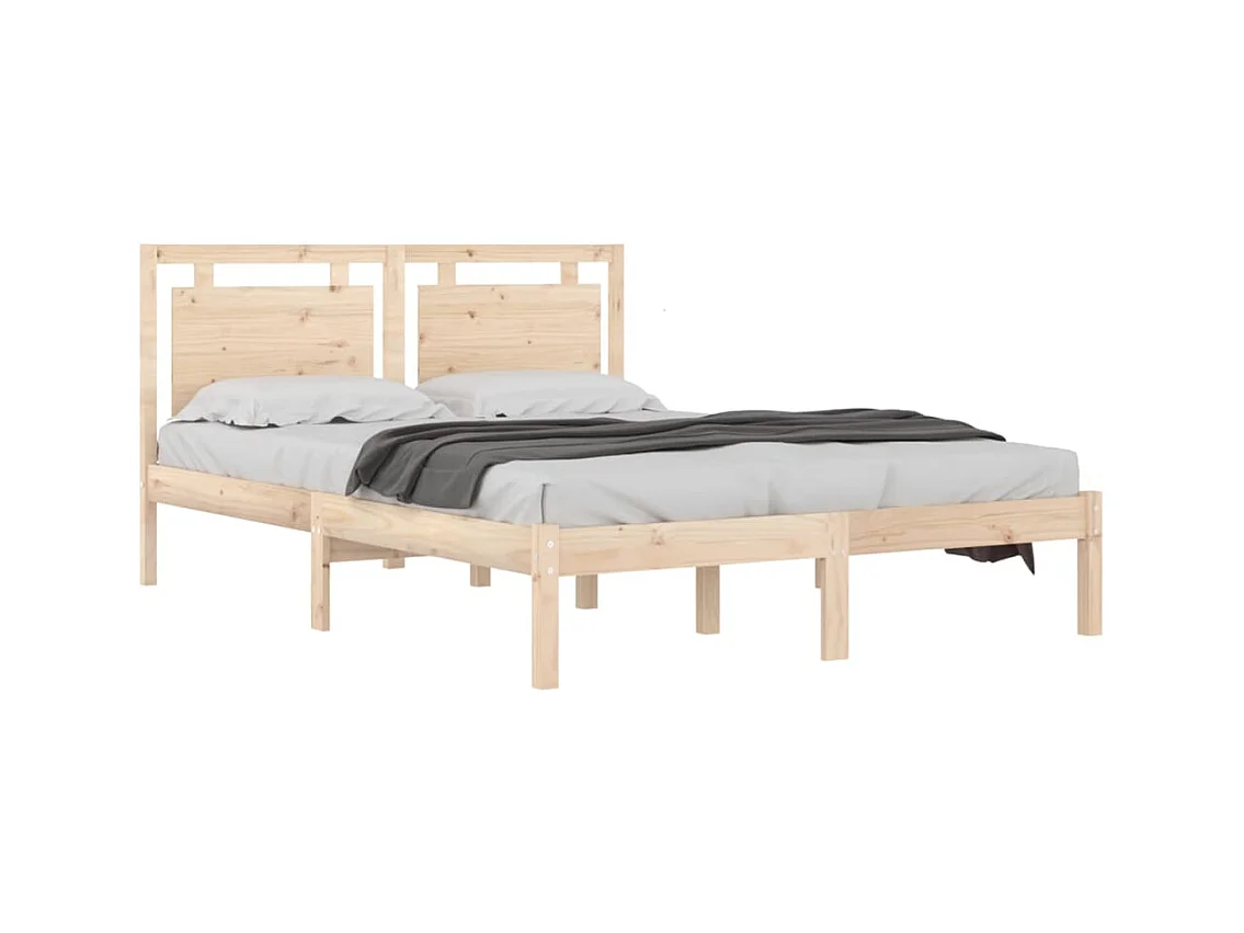 Bettgestell ohne Matratze 160x200 cm Massivholz