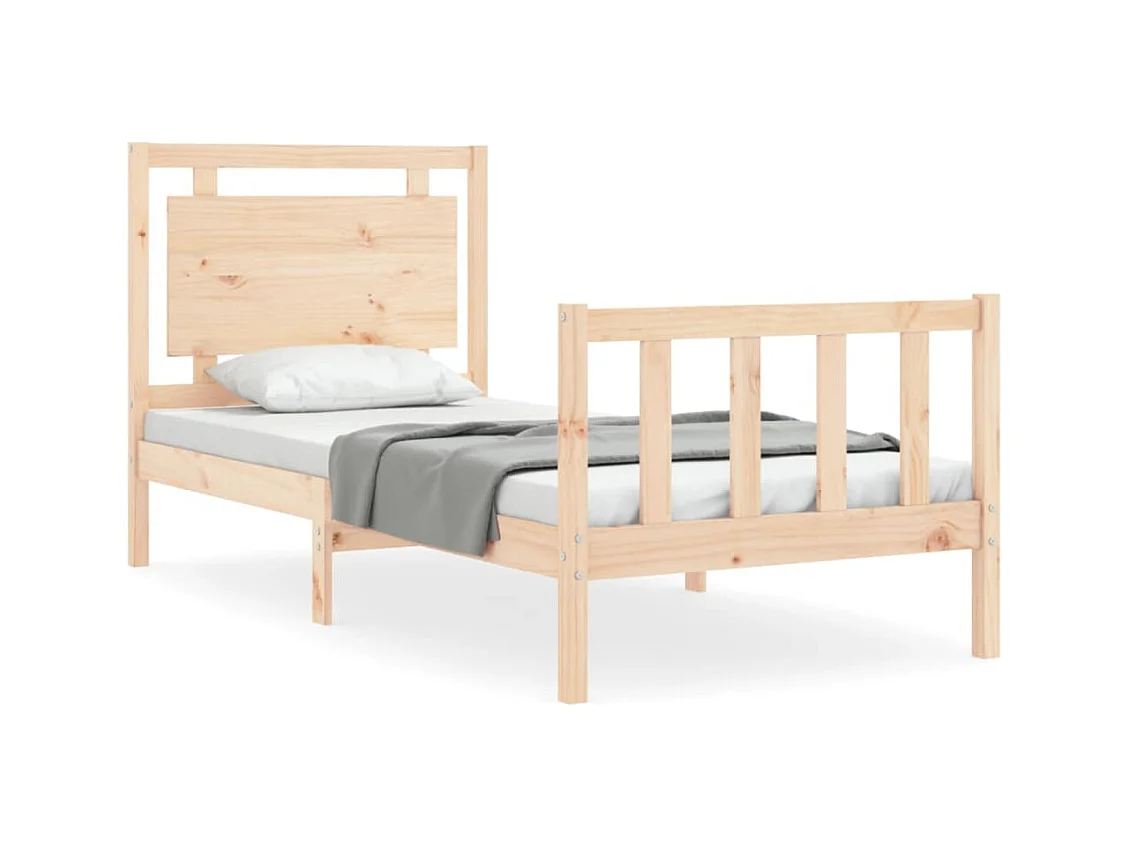 Bedframe zonder matras 100x200 cm massief grenenhout