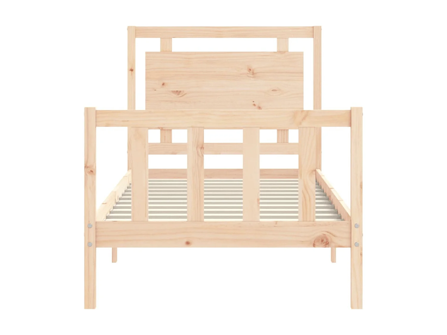 Cadre de lit sans matelas 100x200 cm bois massif de pin