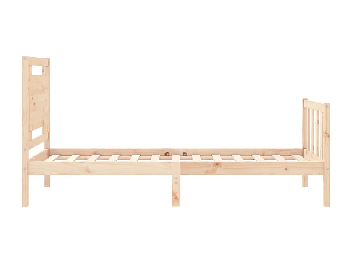 Cadre de lit sans matelas 100x200 cm bois massif de pin