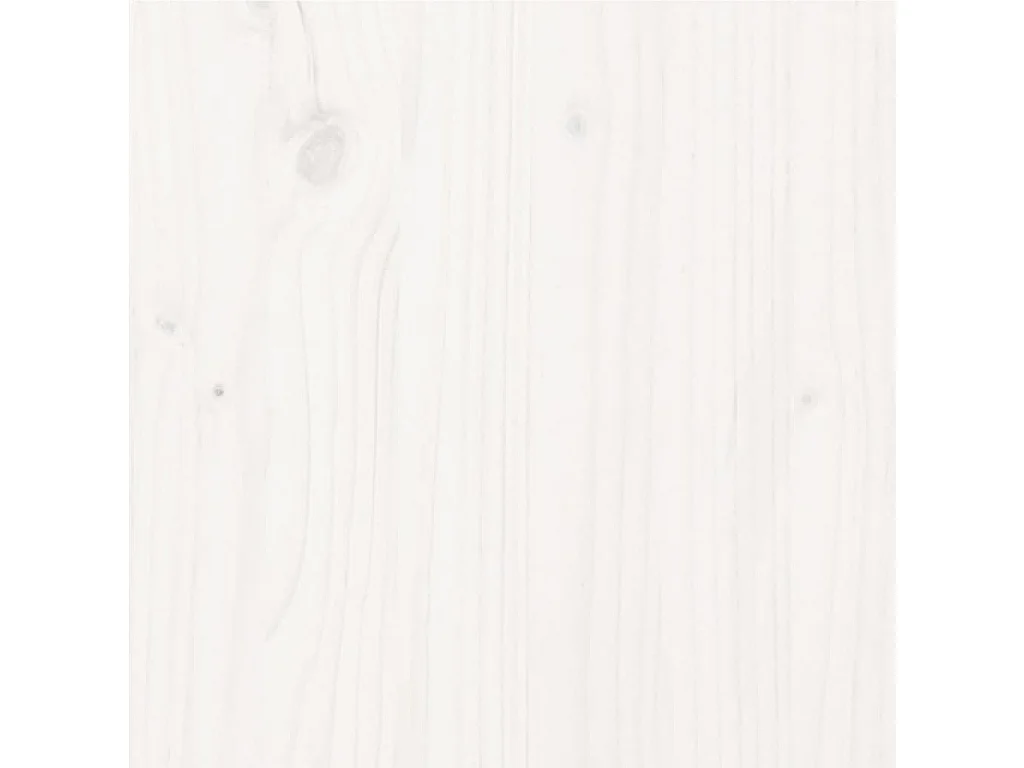 Cadre de lit sans matelas blanc bois de pin massif 160x200 cm