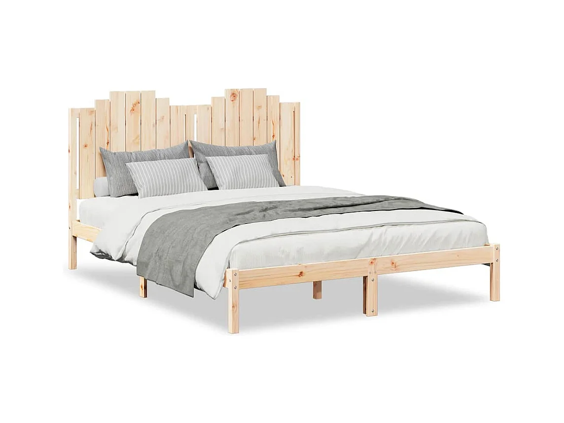 Struttura letto extra lunga senza materasso 140x210 cm in legno massello
