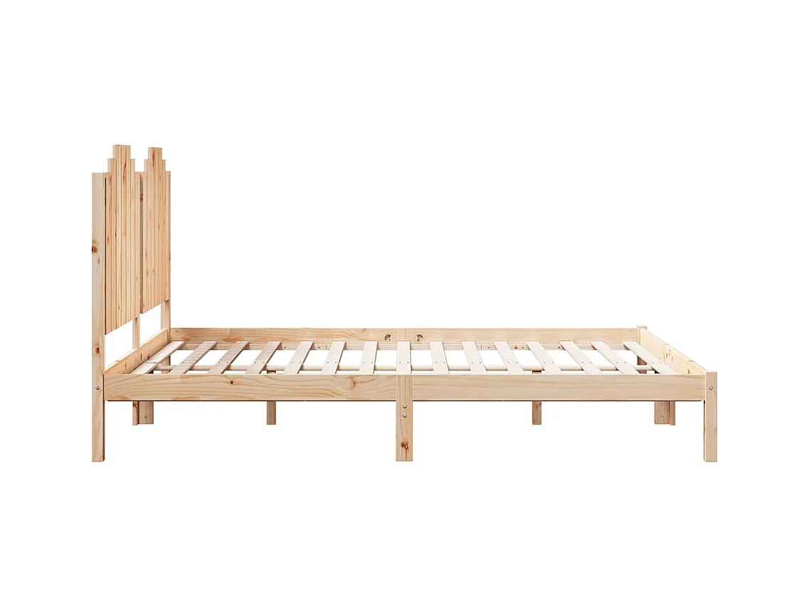 Struttura letto extra lunga senza materasso 140x210 cm in legno massello