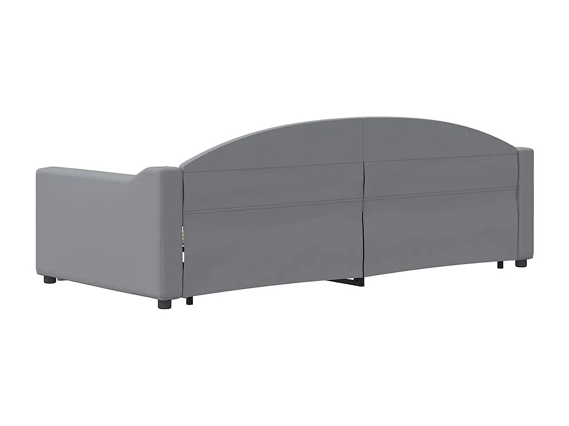 Lit de jour avec gigogne et tiroirs sans matelas 90x200 cm