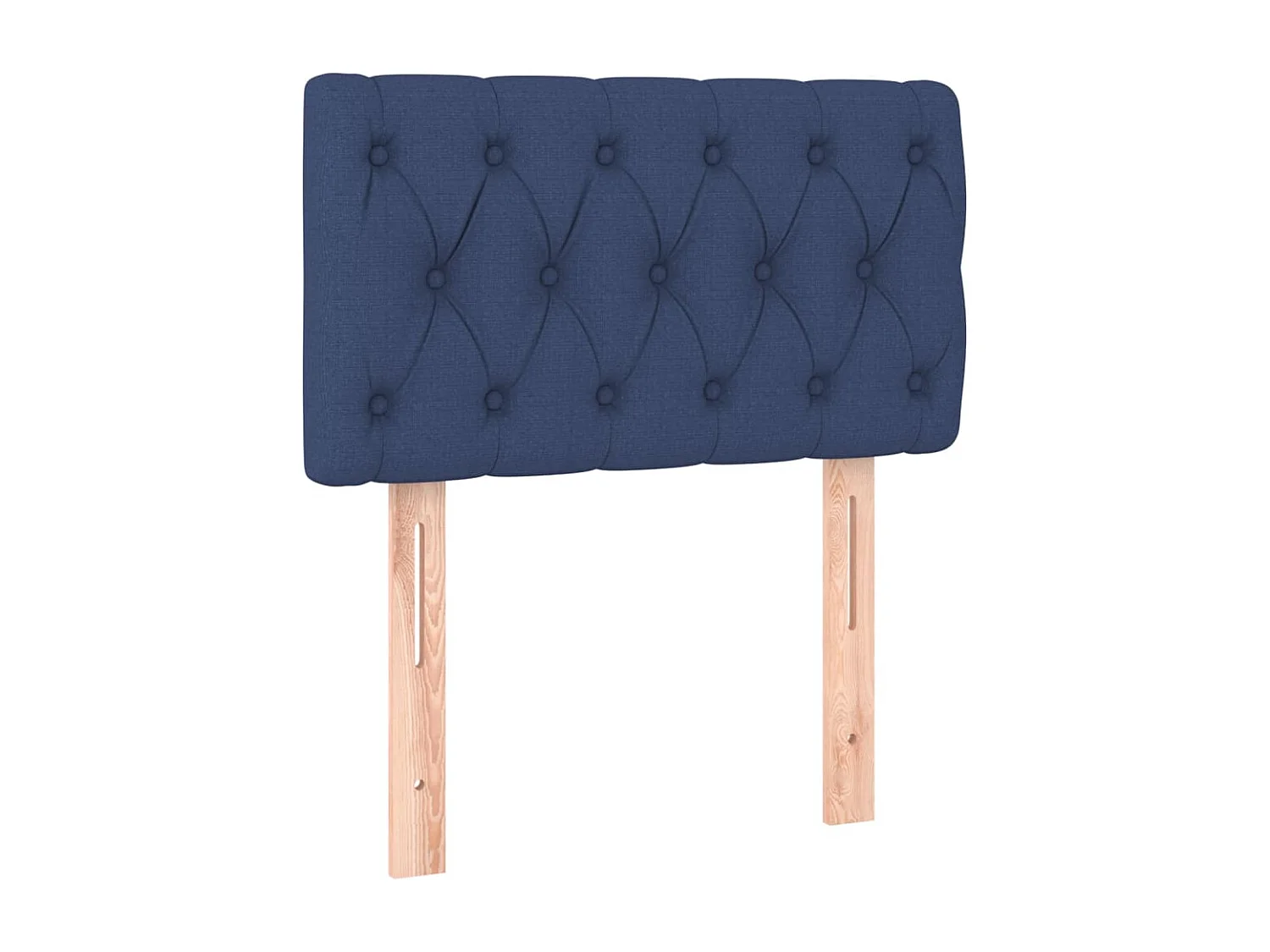 Rete a doghe con materasso e LED Tessuto Blu 80x200cm