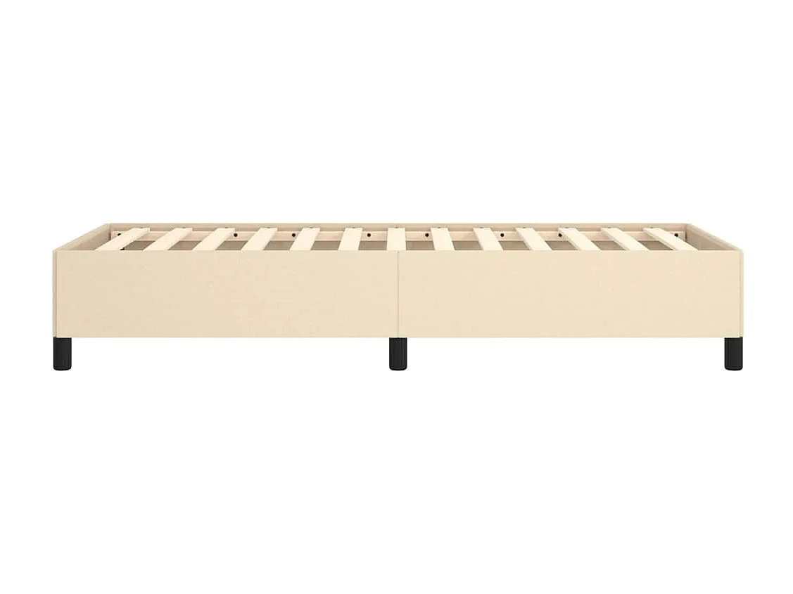 Bedframe zonder matras crème 80x200 cm stof