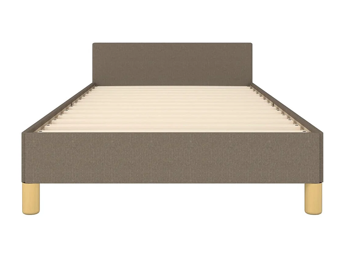 Bedframe zonder matras taupe 90x200 cm stof