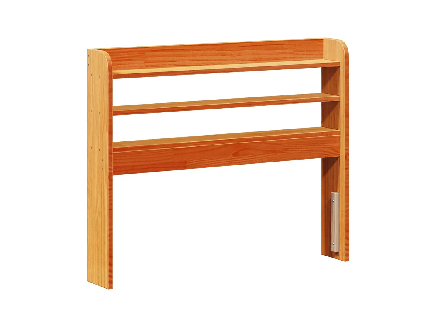 Bedframe zonder matras bruin gewaxt 75x190 cm massief grenenhout