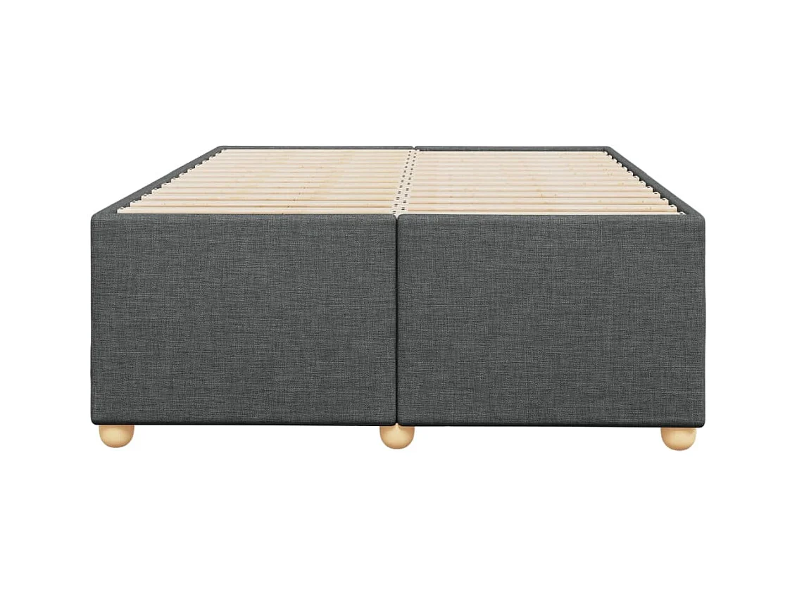 Bedframe zonder matras donkergrijs 120x190 cm stof