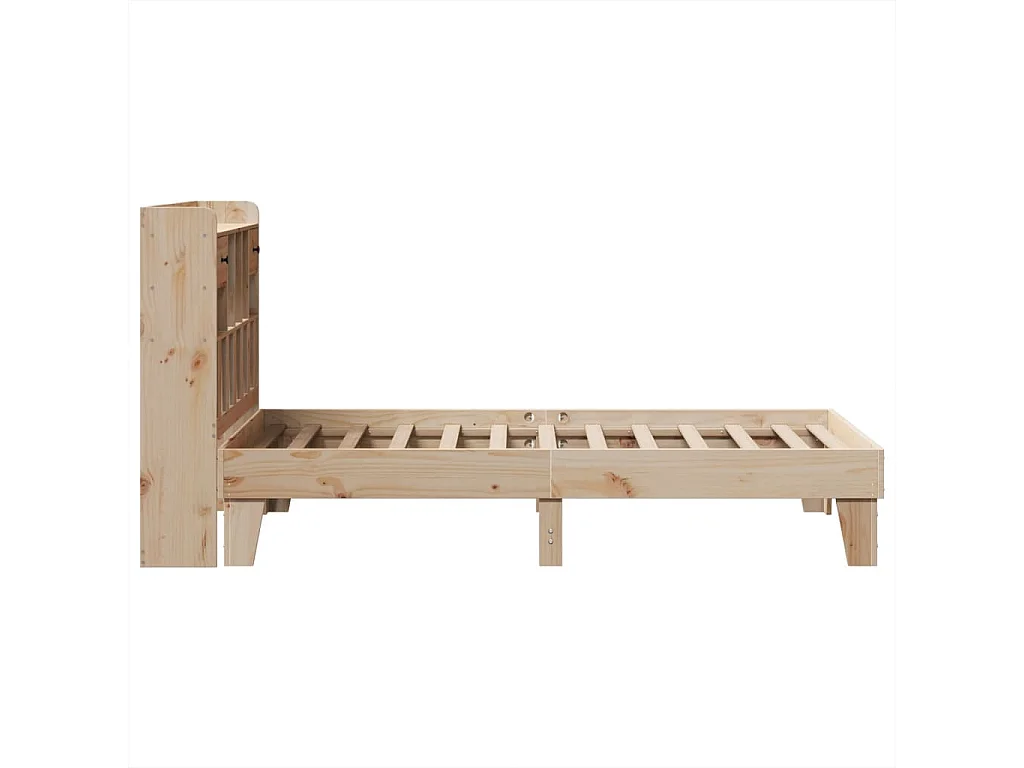 Struttura letto senza materasso 100x200 cm in legno massello di pino