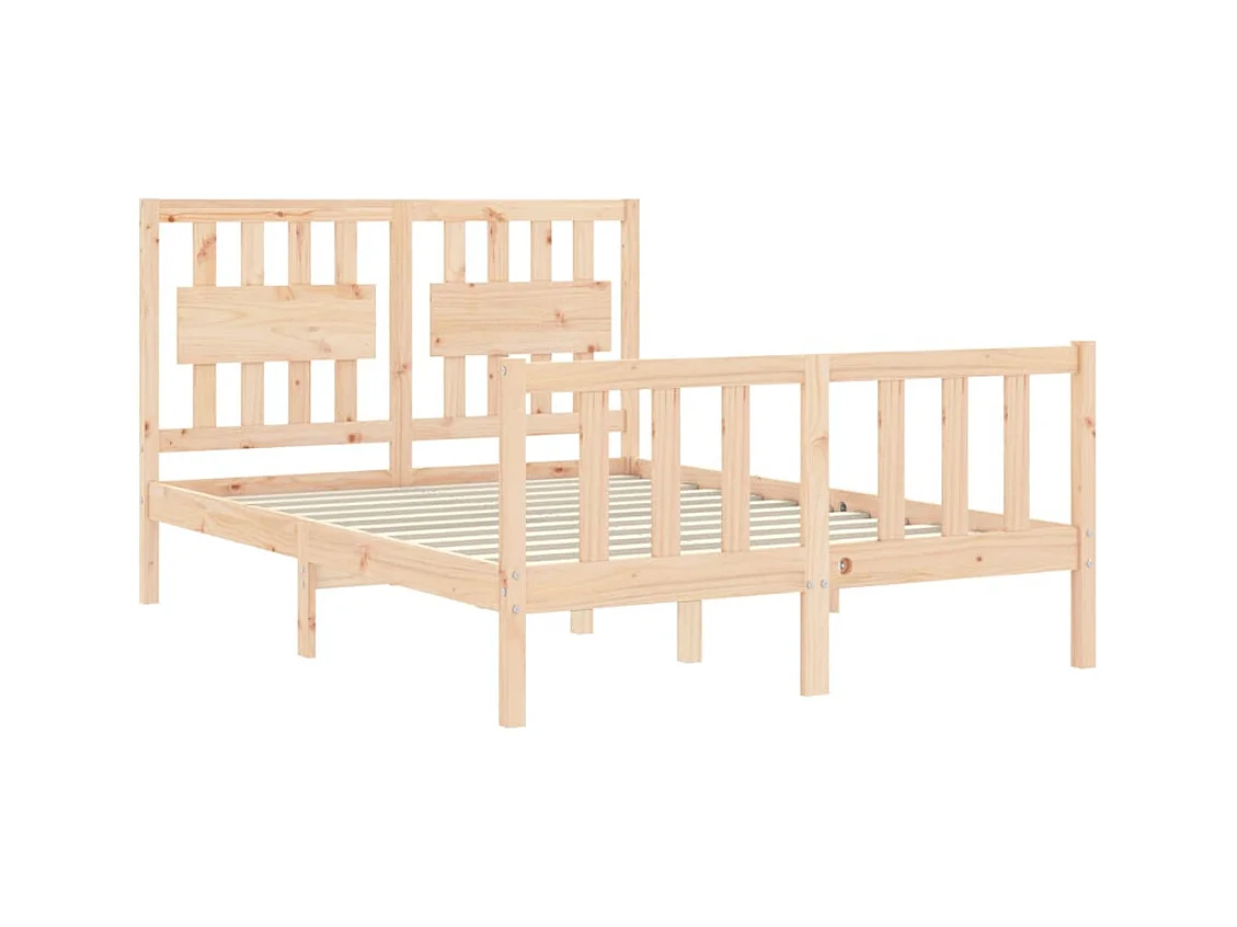 Cadre de lit sans matelas 120x200 cm bois de pin massif