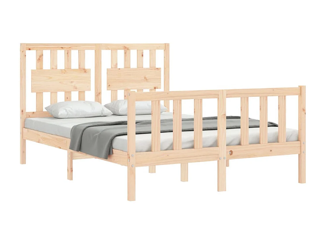 Cadre de lit sans matelas 120x200 cm bois de pin massif